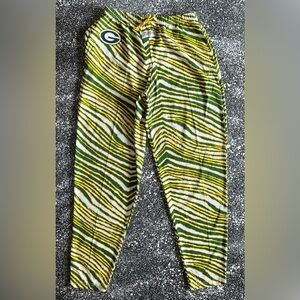 NFL Pants Vintage 8s 90s Zubaz Green Bay Packers Nfl Zebra